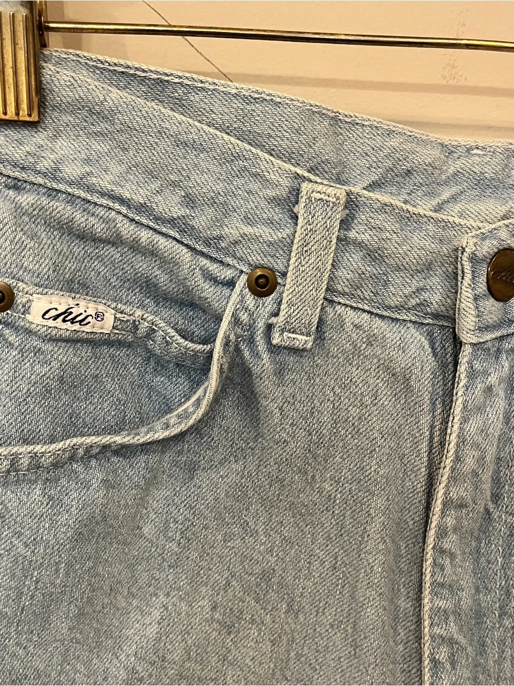 Vintage Chic Denim Bermuda Shorts 90s Retro Longline Americana Casual